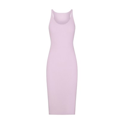 COTTON RIB TANK MIDI DRESS - SUGAR PLUM - image 17