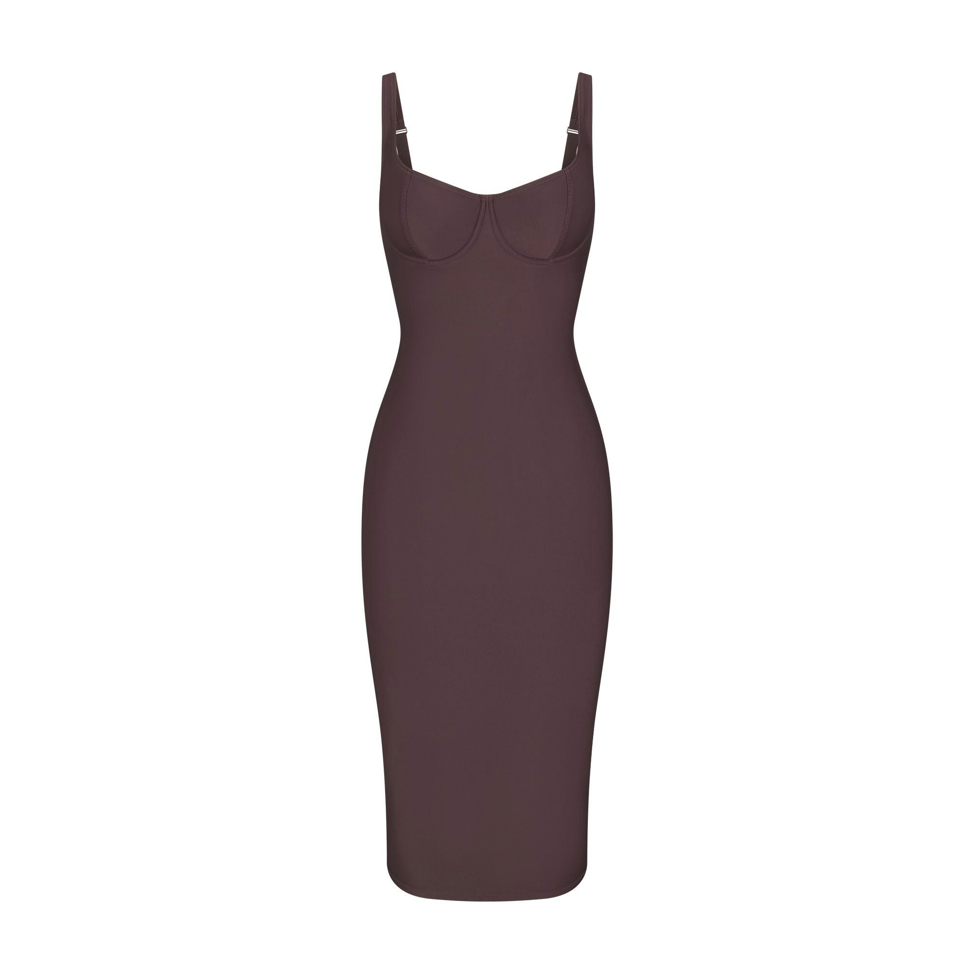 SKIMS BODY MIDI DRESS - RAISIN - image 12