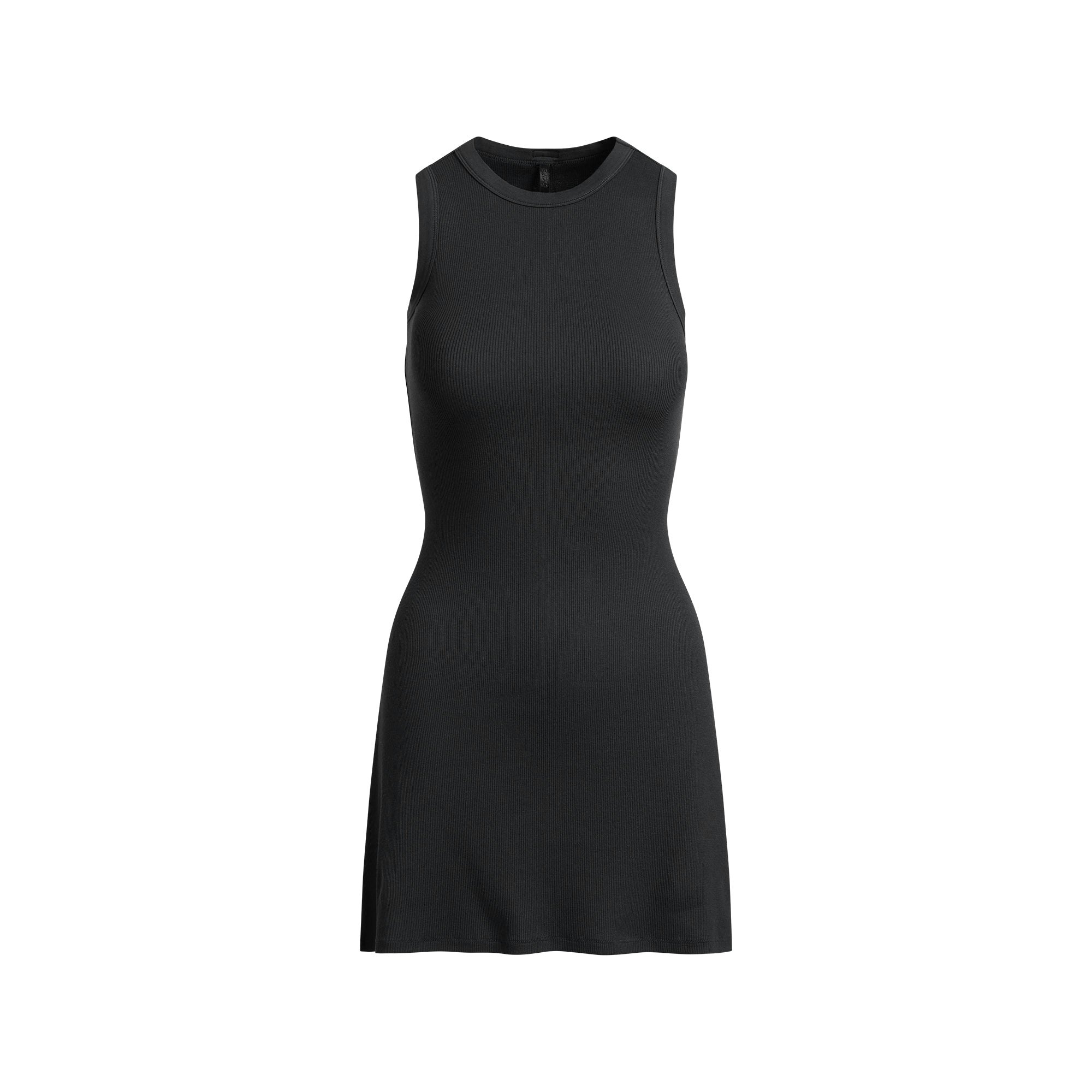 COTTON RIB TANK DRESS - SOOT - image 5