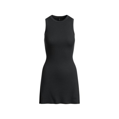 COTTON RIB TANK DRESS - SOOT - image 5