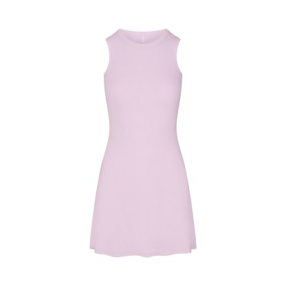 COTTON RIB TANK DRESS - SUGAR PLUM - image 16