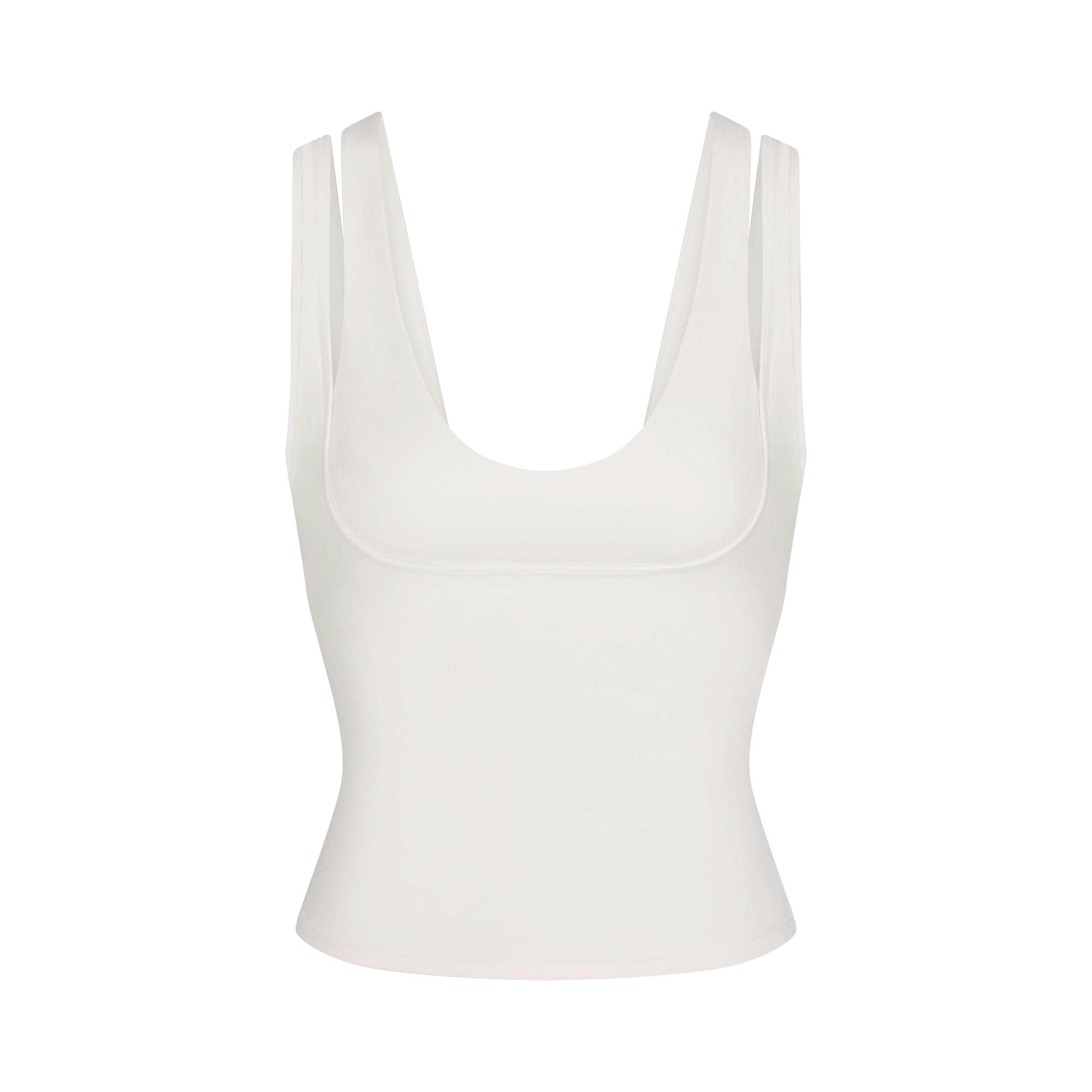 NikeSKIMS MATTE DOUBLE STRAP SCOOP TANK - IVORY - image 2