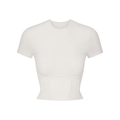 NikeSKIMS MATTE CROPPED CORSET TEE - IVORY - image 11