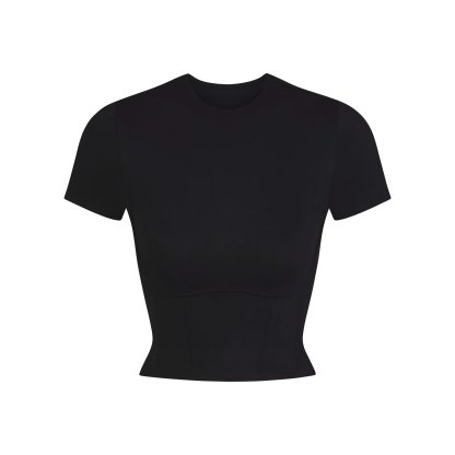 NikeSKIMS MATTE CROPPED CORSET TEE - OBSIDIAN - image 6