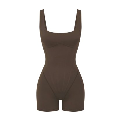 NikeSKIMS MATTE CORSET 2" ONE PIECE - DARK SEPIA - image 13