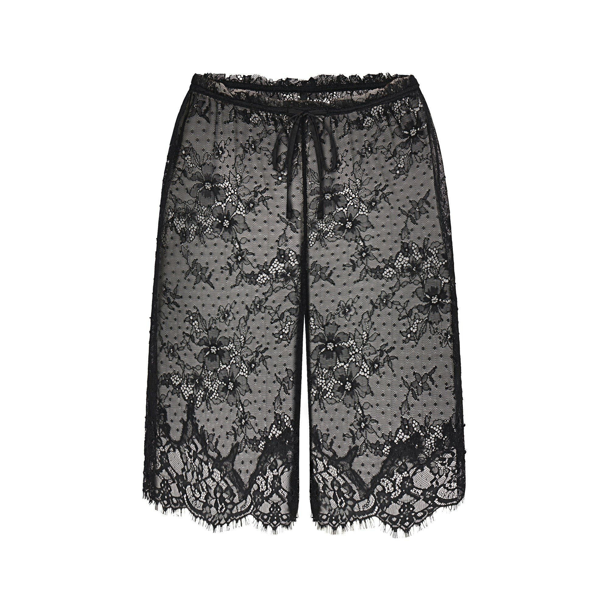 ULTRA FINE LACE LONG SHORT - OBSIDIAN - image 6