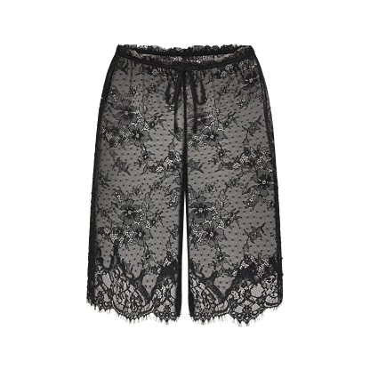 ULTRA FINE LACE LONG SHORT - OBSIDIAN - image 6