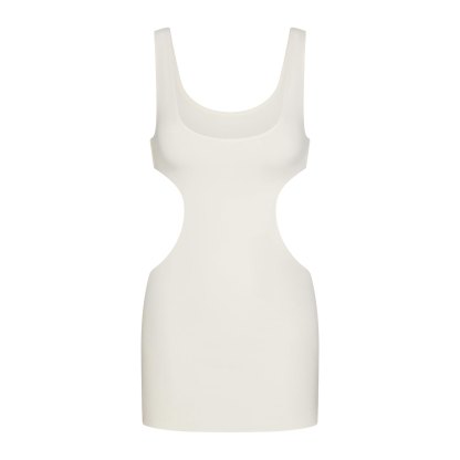 COTTON JERSEY CUT OUT MINI DRESS - MARBLE - image 11
