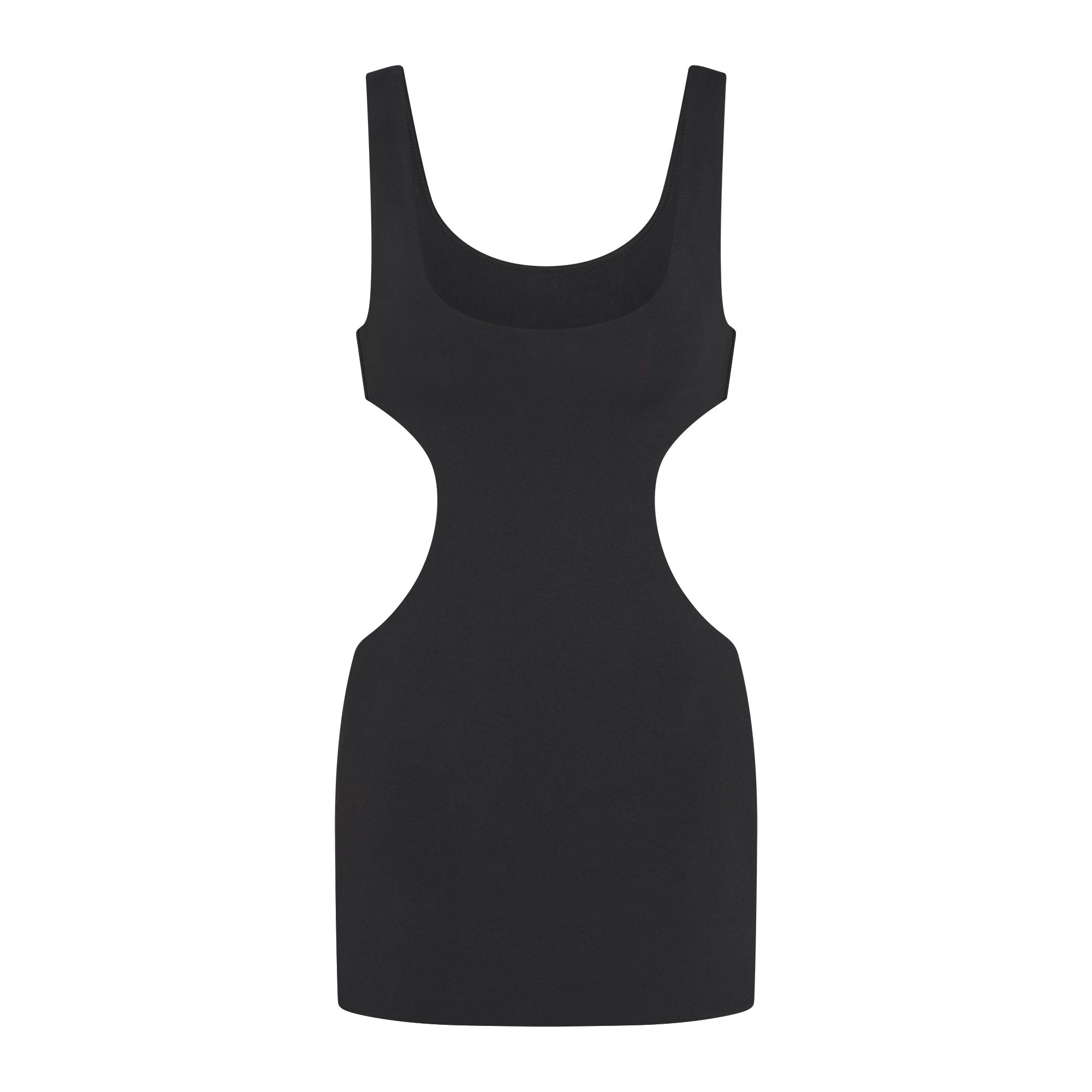 COTTON JERSEY CUT OUT MINI DRESS - SOOT - image 15