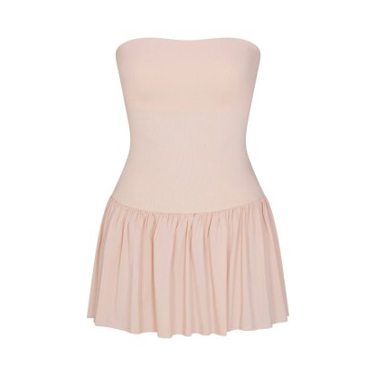POPLIN APPAREL MINI TUBE DRESS - DUSTY PINK - image 15