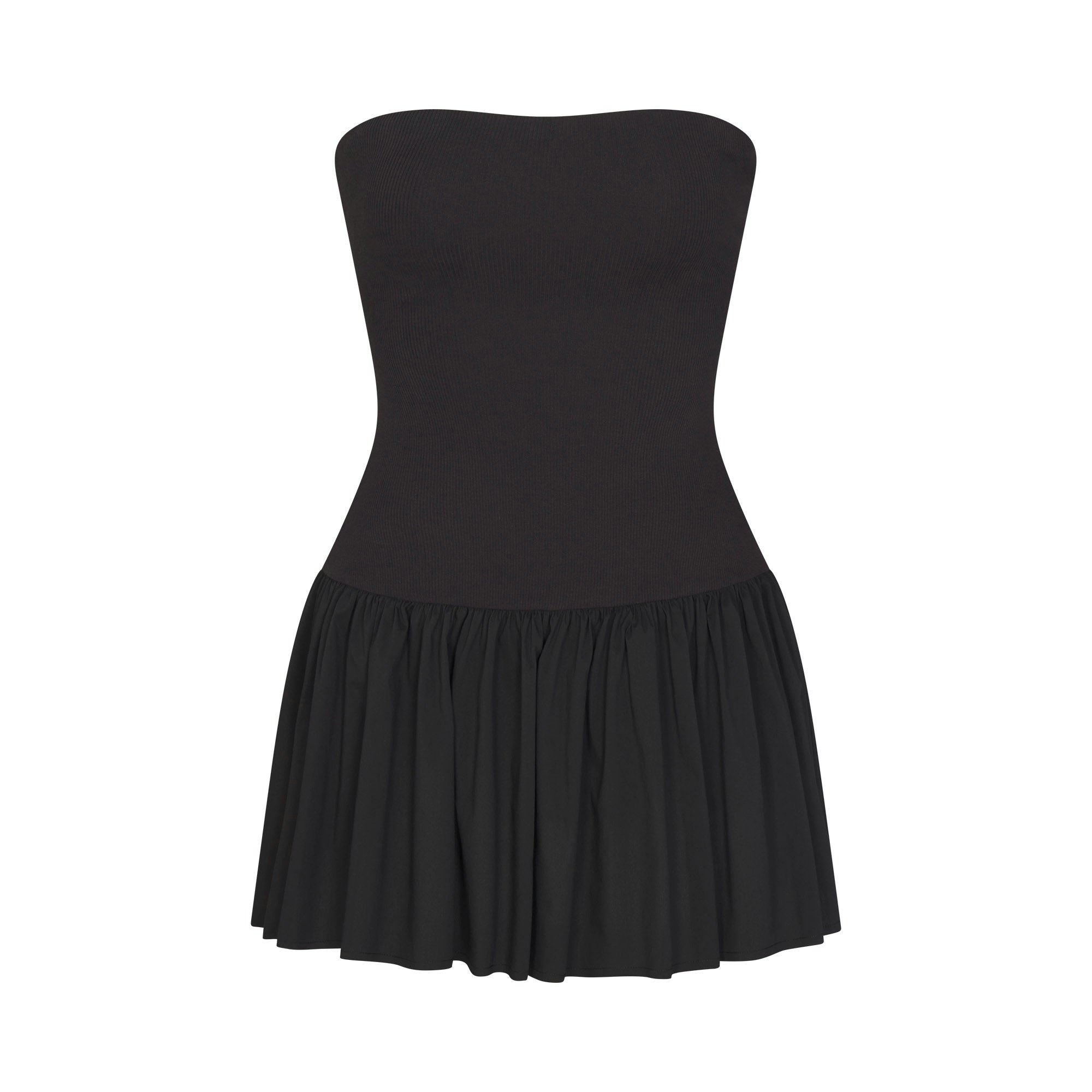 POPLIN APPAREL MINI TUBE DRESS - ONYX - image 10