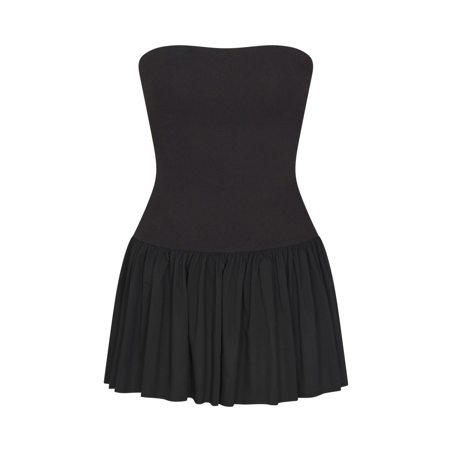 POPLIN APPAREL MINI TUBE DRESS - ONYX - image 10