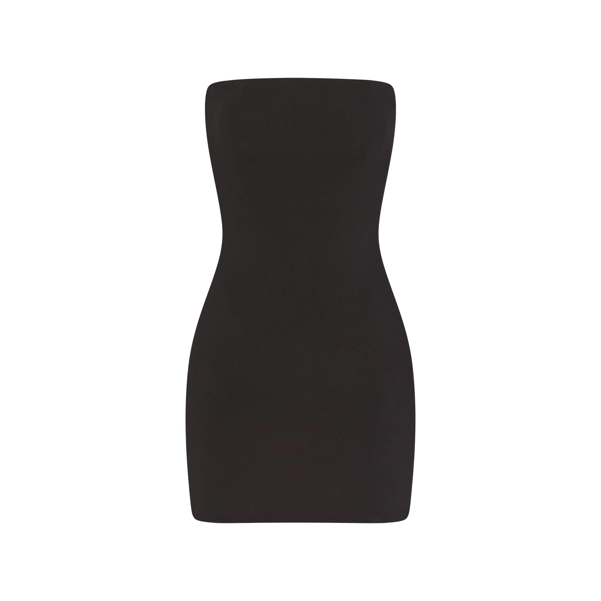 COTTON JERSEY MINI TUBE DRESS - SOOT - image 33