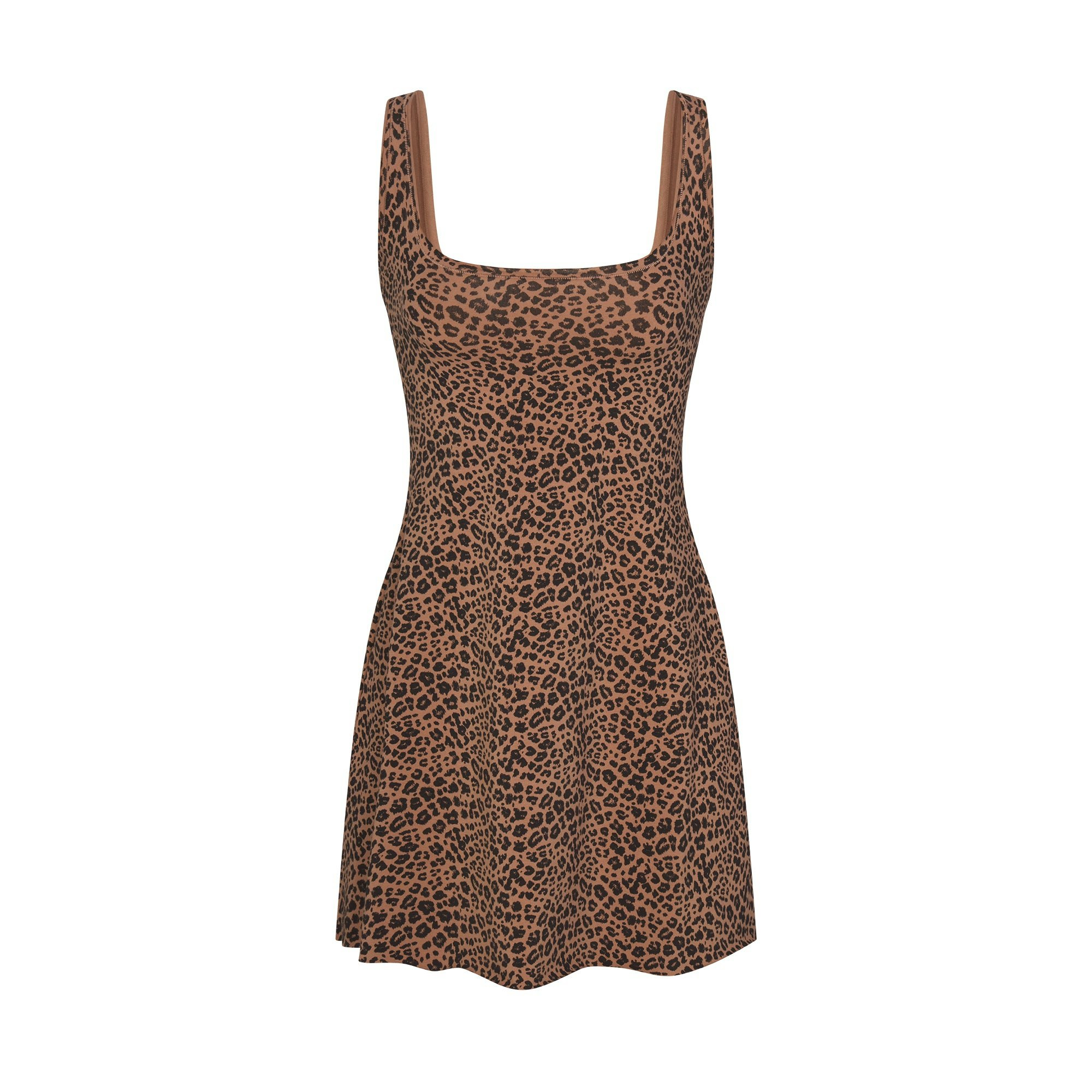 COTTON JERSEY MINI DRESS - SIENNA NATURAL LEOPARD - image 6