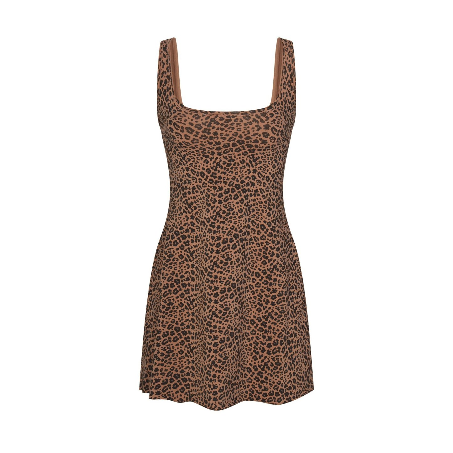 COTTON JERSEY MINI DRESS - SIENNA NATURAL LEOPARD - image 6