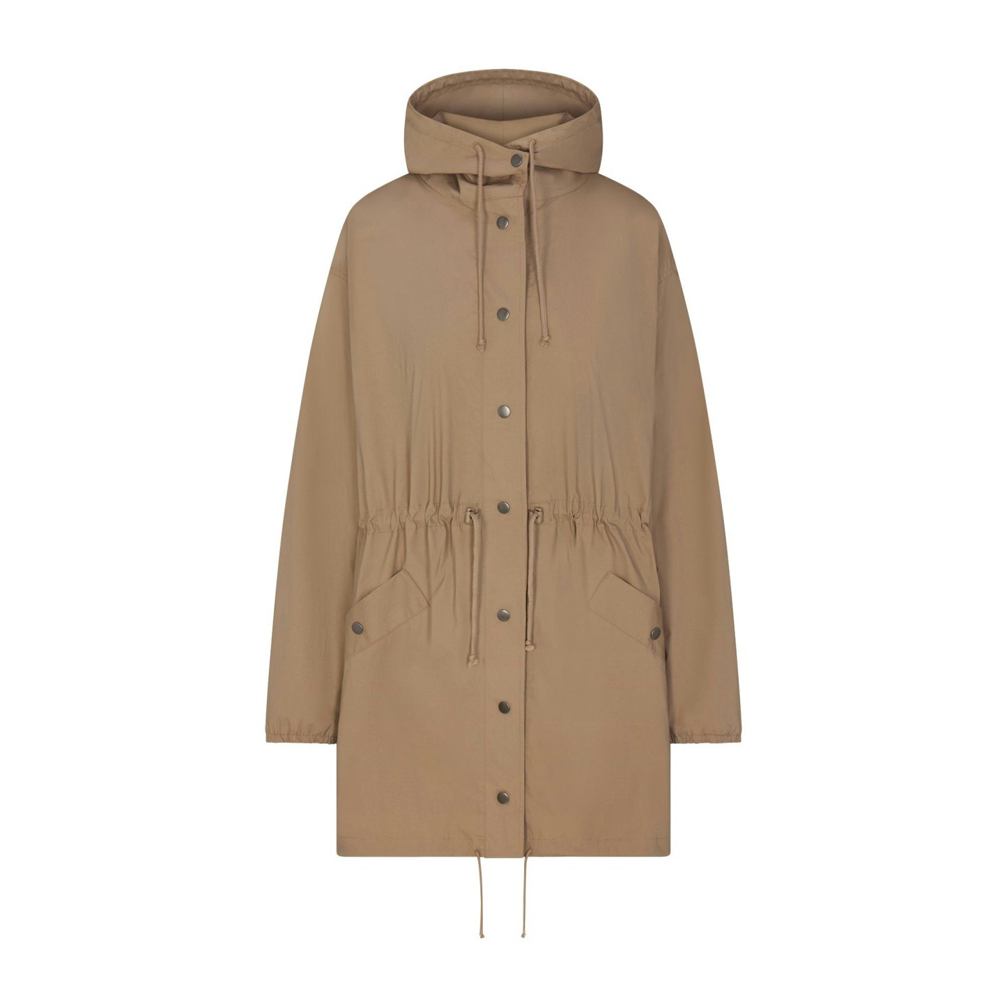 WOVEN COTTON OVERSIZED ANORAK - DESERT - image 12