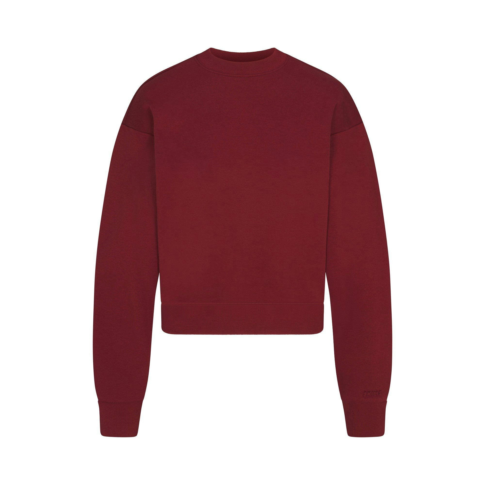 COTTON FLEECE CLASSIC CREWNECK - MERLOT - image 27
