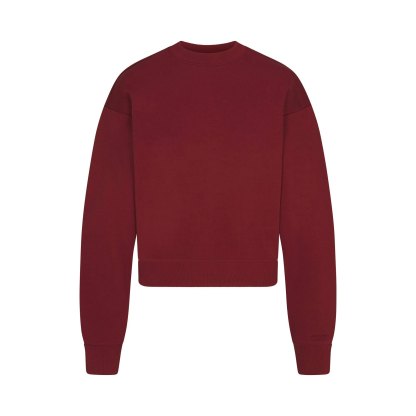 COTTON FLEECE CLASSIC CREWNECK - MERLOT - image 27