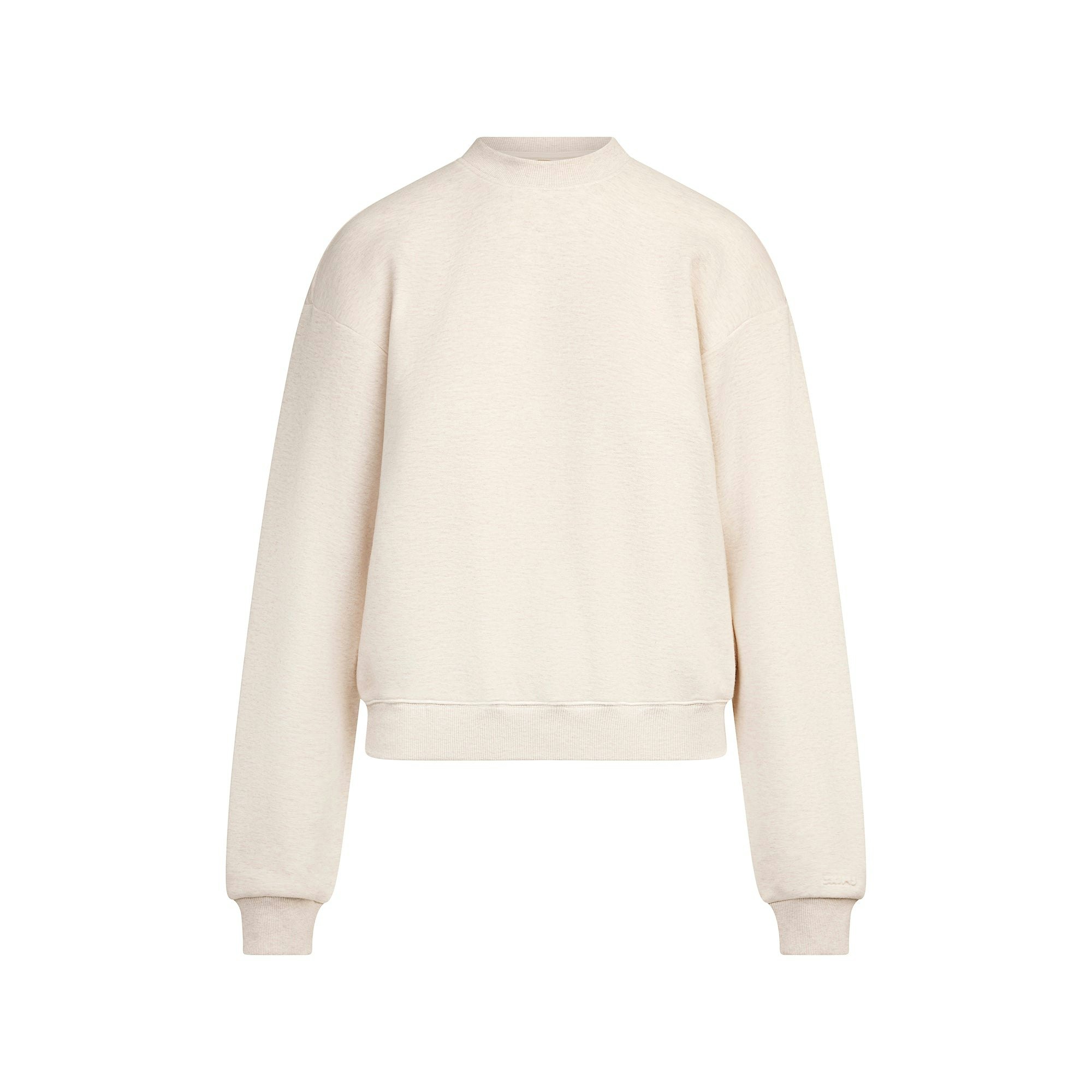 COTTON FLEECE CLASSIC CREWNECK - OATMEAL HEATHER - image 15