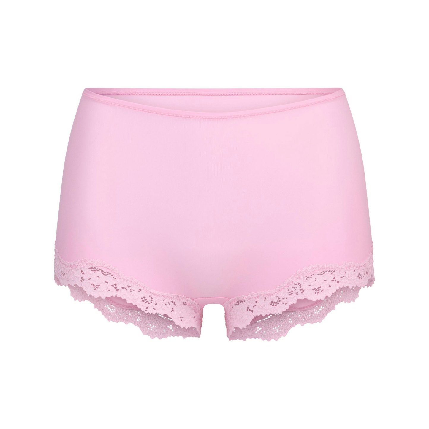 FITS EVERYBODY LACE BOY SHORT - BUBBLE GUM TONAL