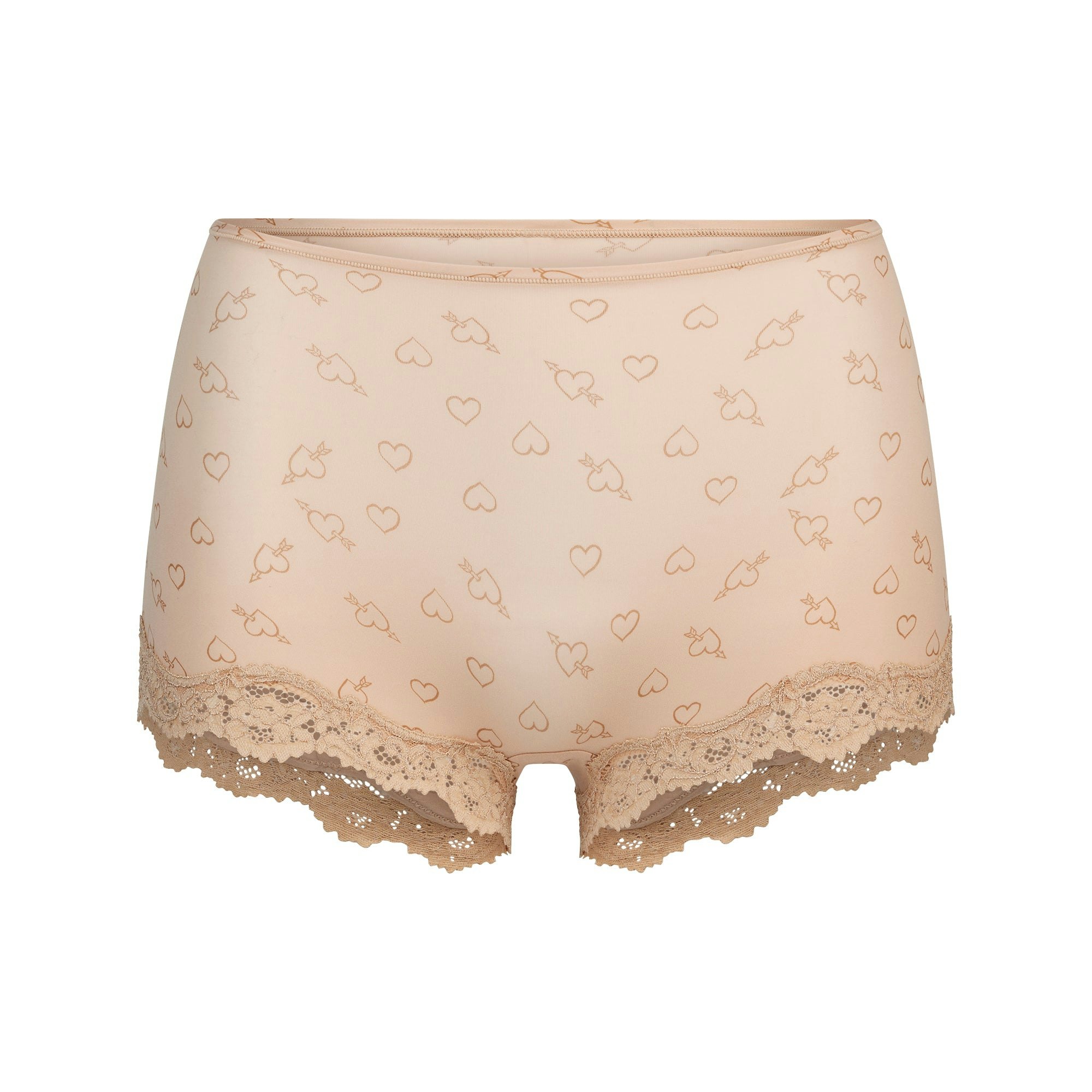 FITS EVERYBODY LACE BOY SHORT - MICA SKETCHED HEARTS