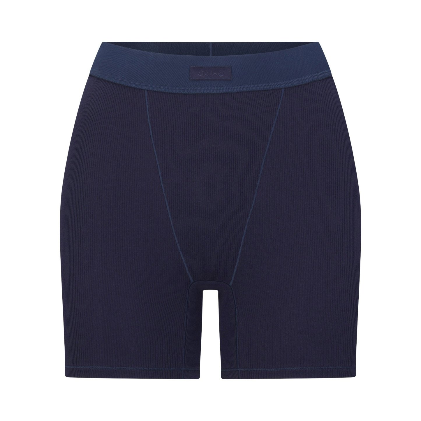 COTTON RIB BOXER - NAVY