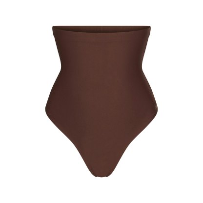 SKIMS BODY CORE SCULPT HIGH-WAISTED THONG - COCOA