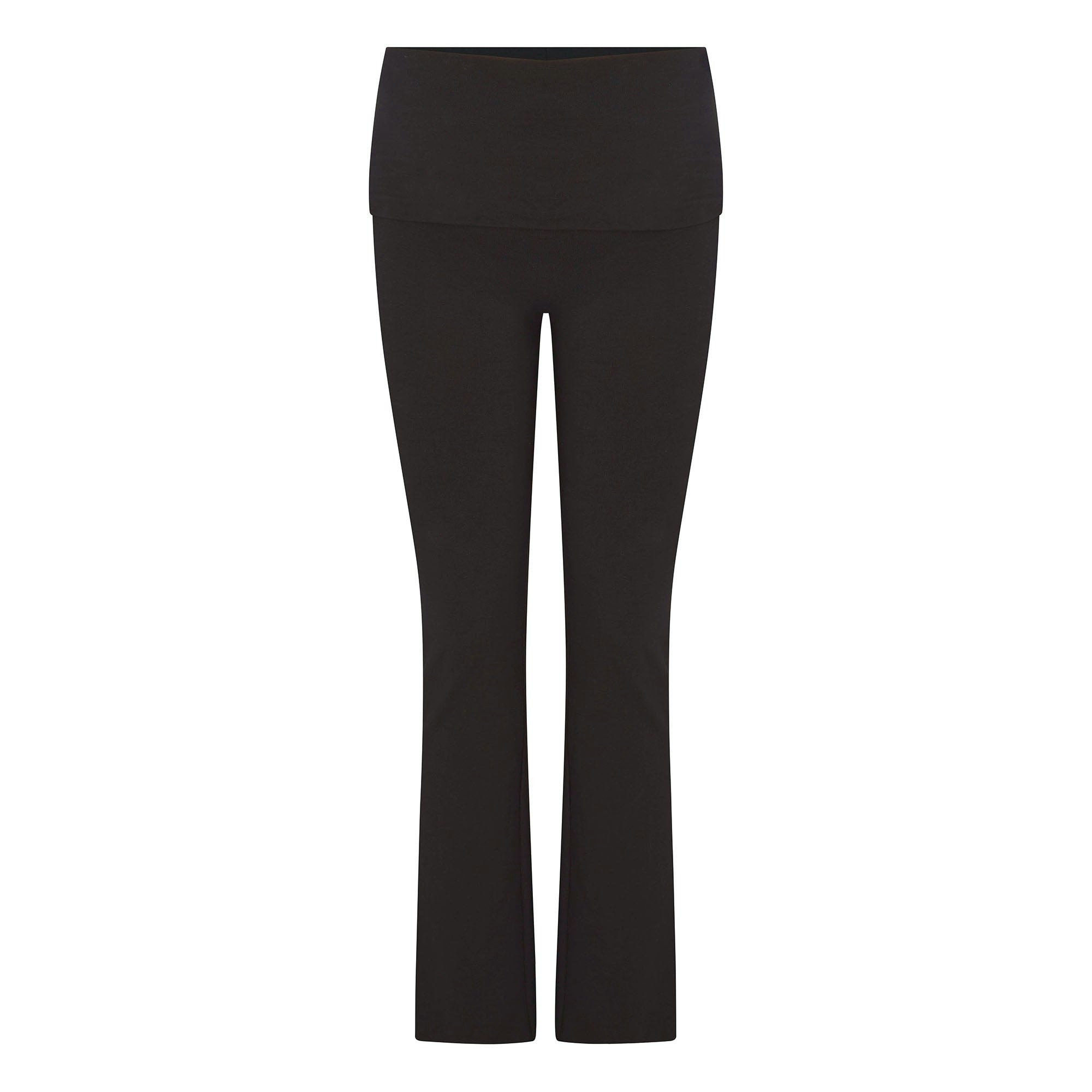 COTTON JERSEY MATERNITY FOLDOVER PANT - SOOT - image 21