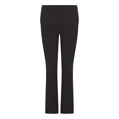 COTTON JERSEY MATERNITY FOLDOVER PANT - SOOT - image 21