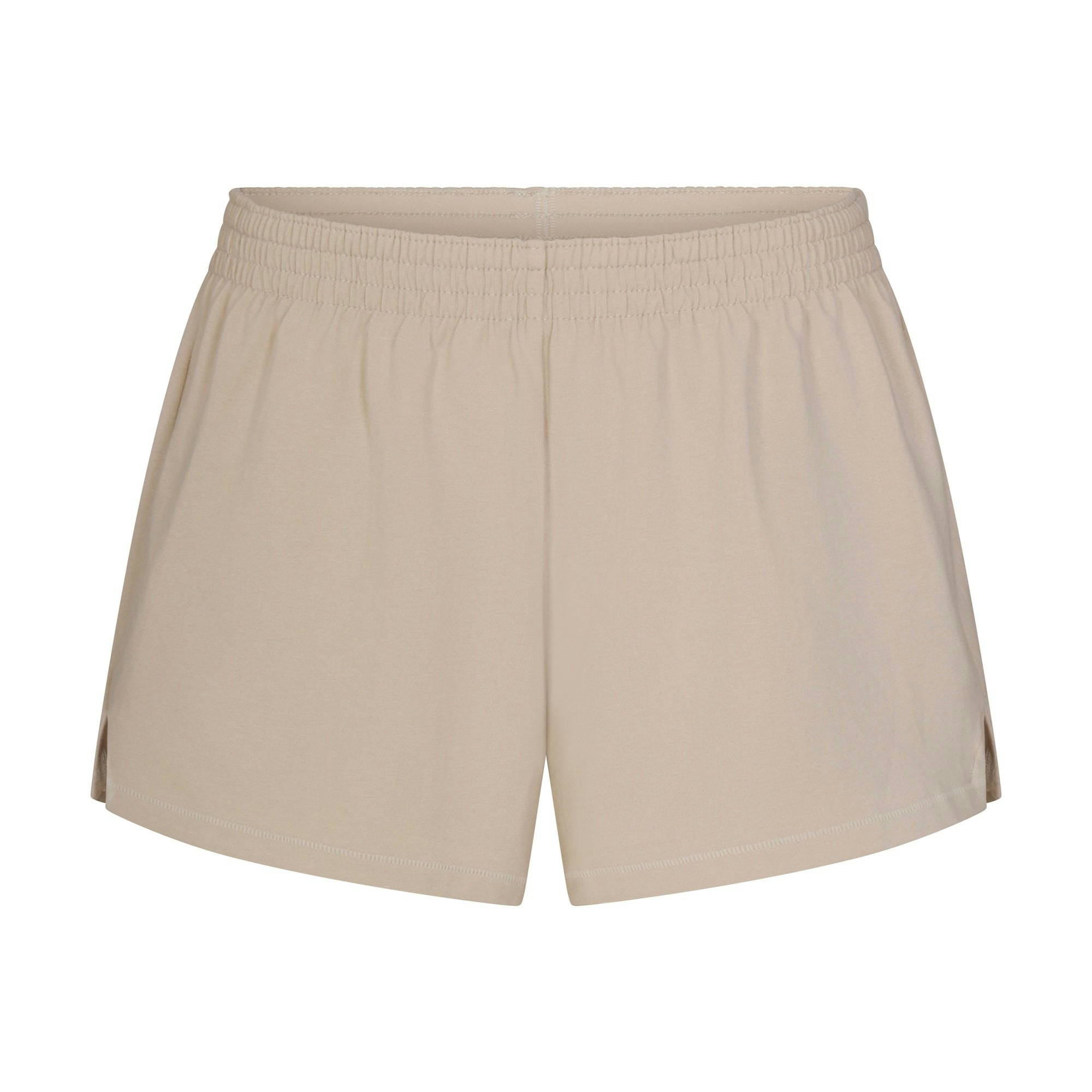COTTON JERSEY LOOSE SHORT - STONE - image 11