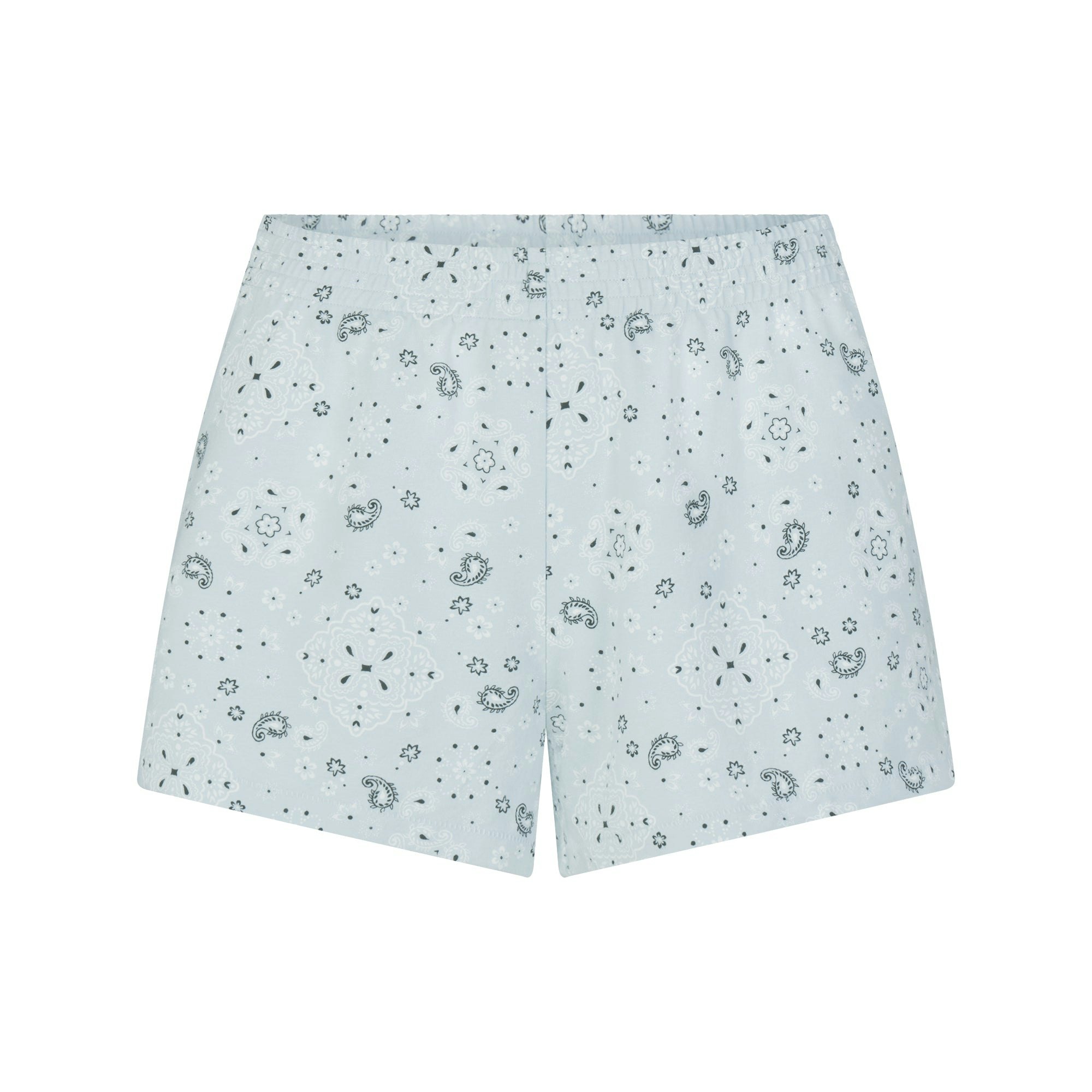 COTTON JERSEY LOOSE SHORT - POWDER BLUE BANDANA - image 35