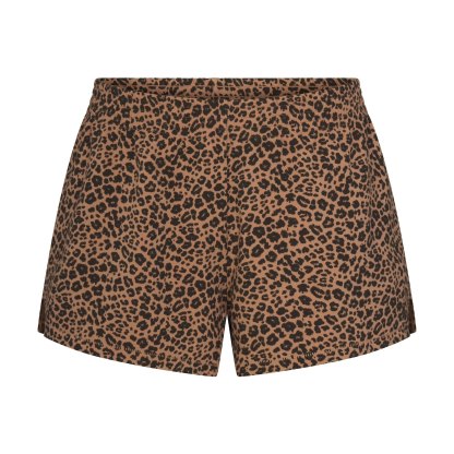 COTTON JERSEY LOOSE SHORT - SIENNA NATURAL LEOPARD - image 6
