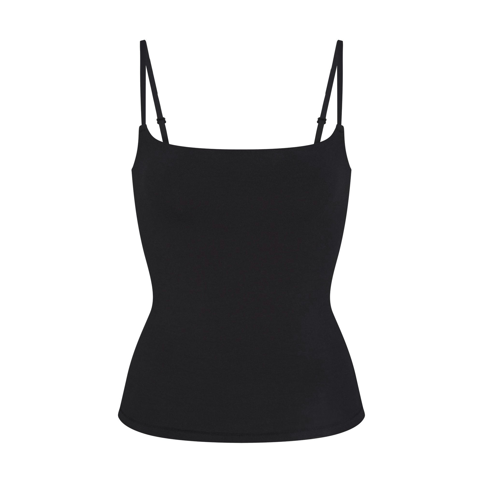 COTTON JERSEY CAMI - SOOT - image 16
