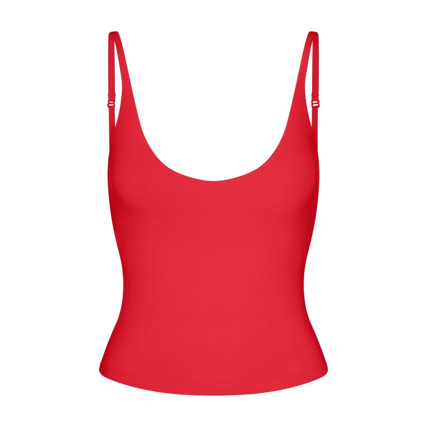 SMOOTH LAYERS SCOOP NECK CAMI - CARMINE - image 9