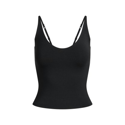 SMOOTH LAYERS SCOOP NECK CAMI - OBSIDIAN - image 5