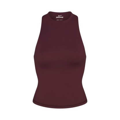 NikeSKIMS MATTE MOCK NECK RACER TANK - CURRANT - image 38