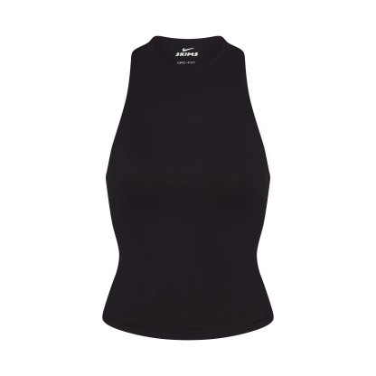 NikeSKIMS MATTE MOCK NECK RACER TANK - OBSIDIAN - image 45
