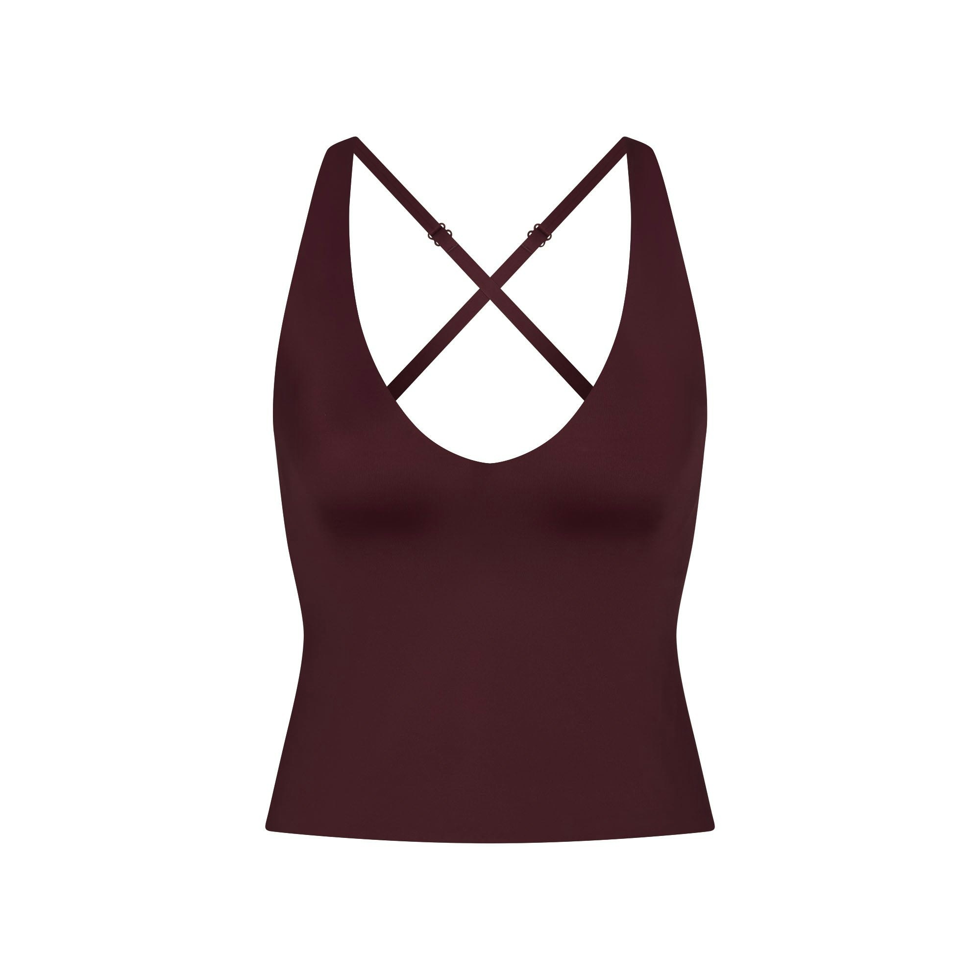 NikeSKIMS SHINE V-NECK TANK - CURRANT - image 27