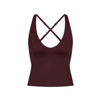 NikeSKIMS SHINE V-NECK TANK - CURRANT - image 27