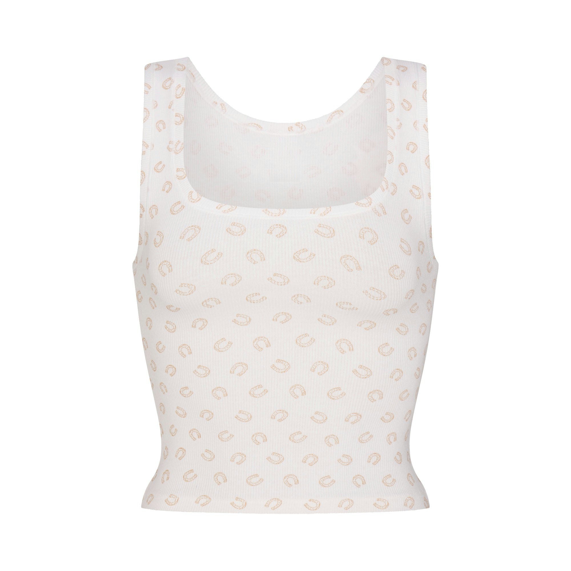 COTTON RIB TANK - OCHRE HORSESHOE PRINT - image 39
