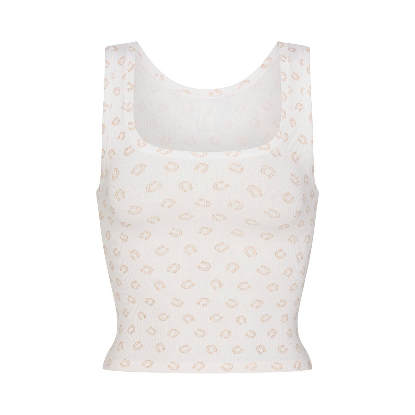 COTTON RIB TANK - OCHRE HORSESHOE PRINT - image 39