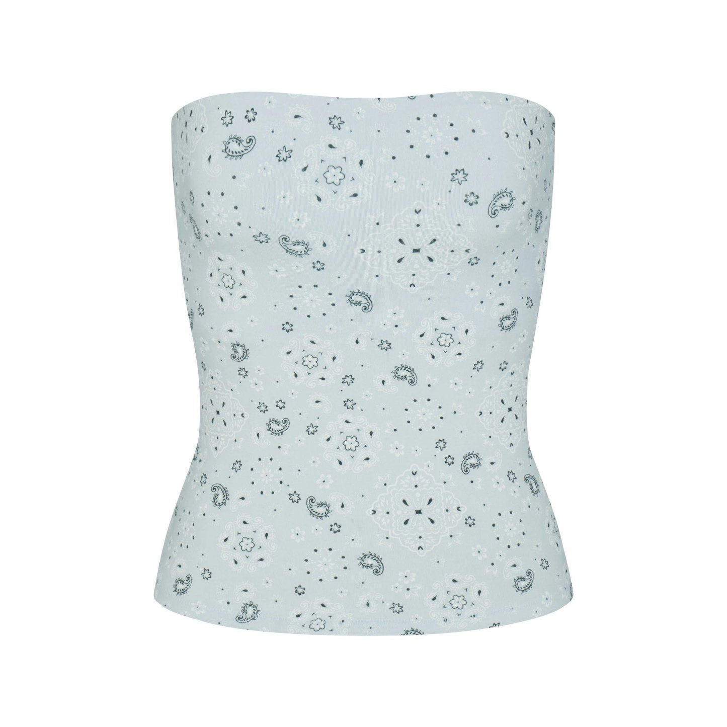 COTTON JERSEY TUBE TOP - POWDER BLUE BANDANA - image 42