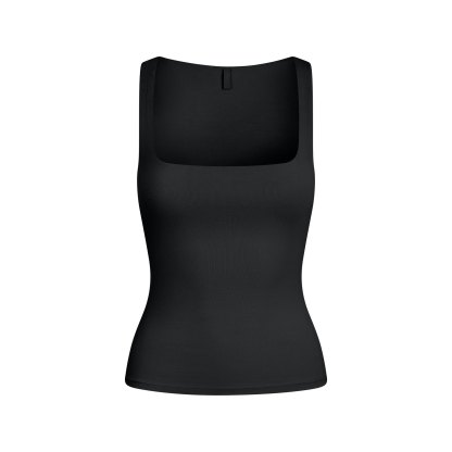 SMOOTH LAYERS SQUARE NECK TANK - OBSIDIAN - image 5