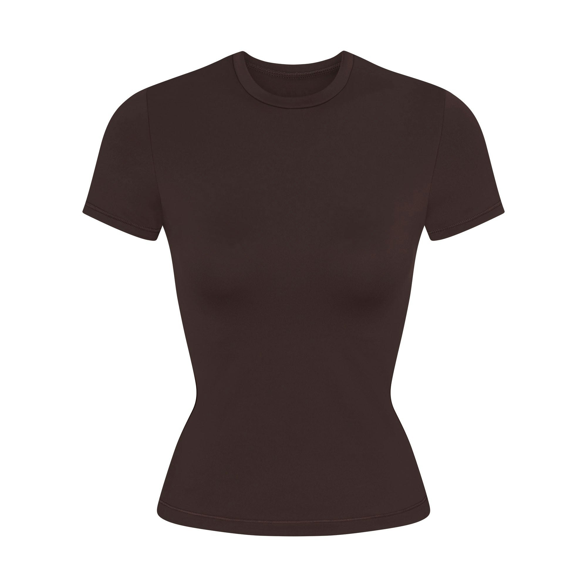 NikeSKIMS MATTE PADDED BABY TEE - DARK SEPIA - image 15
