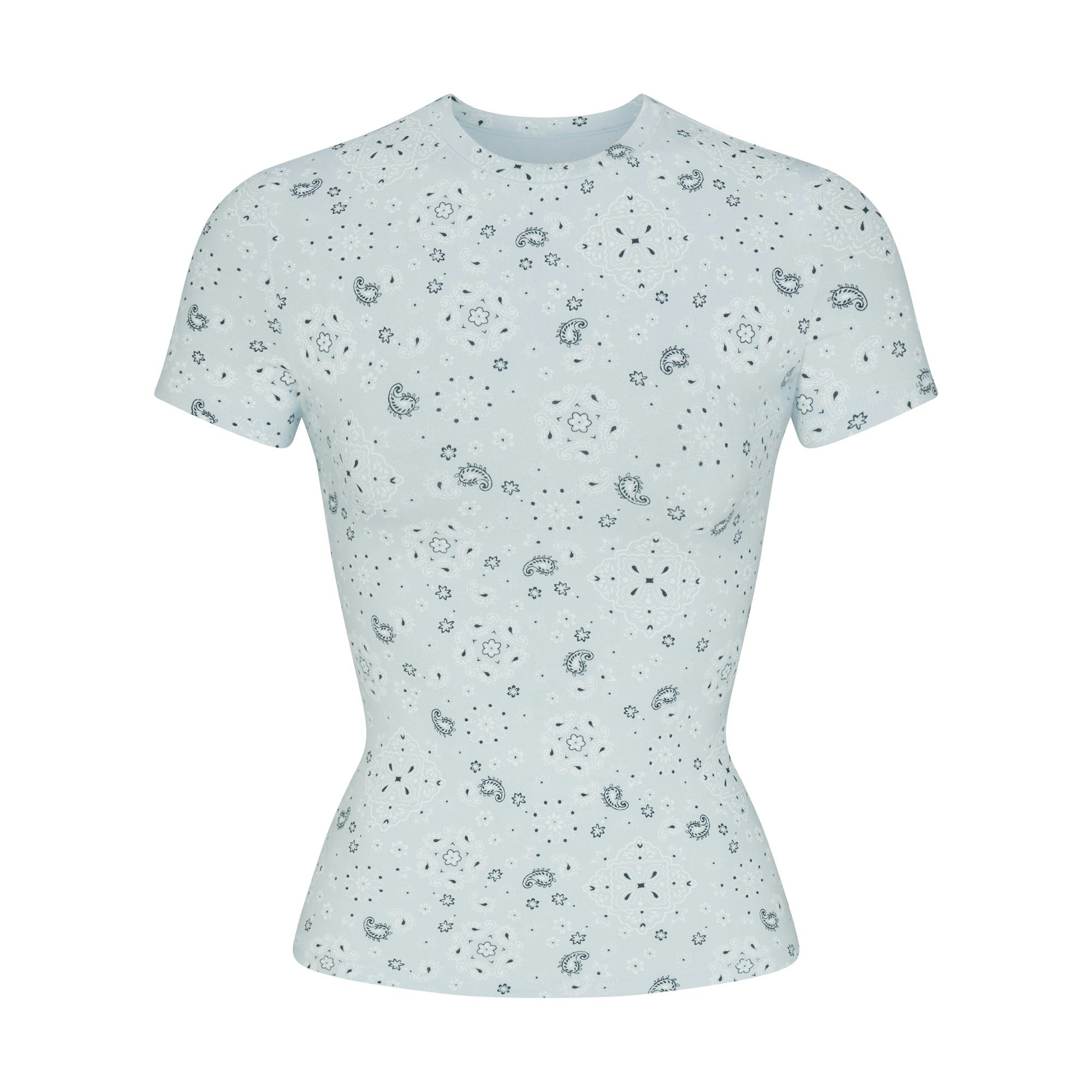 COTTON JERSEY T-SHIRT - POWDER BLUE BANDANA - image 24