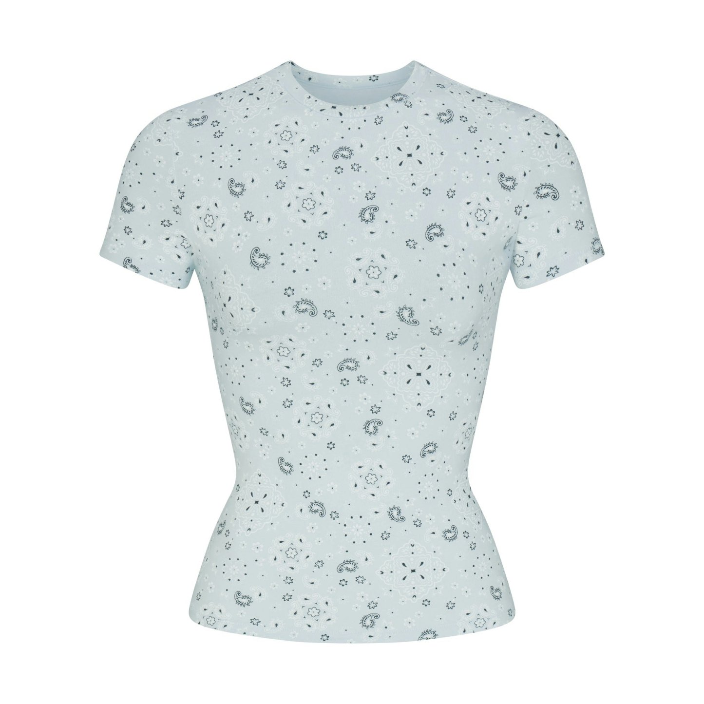 COTTON JERSEY T-SHIRT - POWDER BLUE BANDANA - image 24