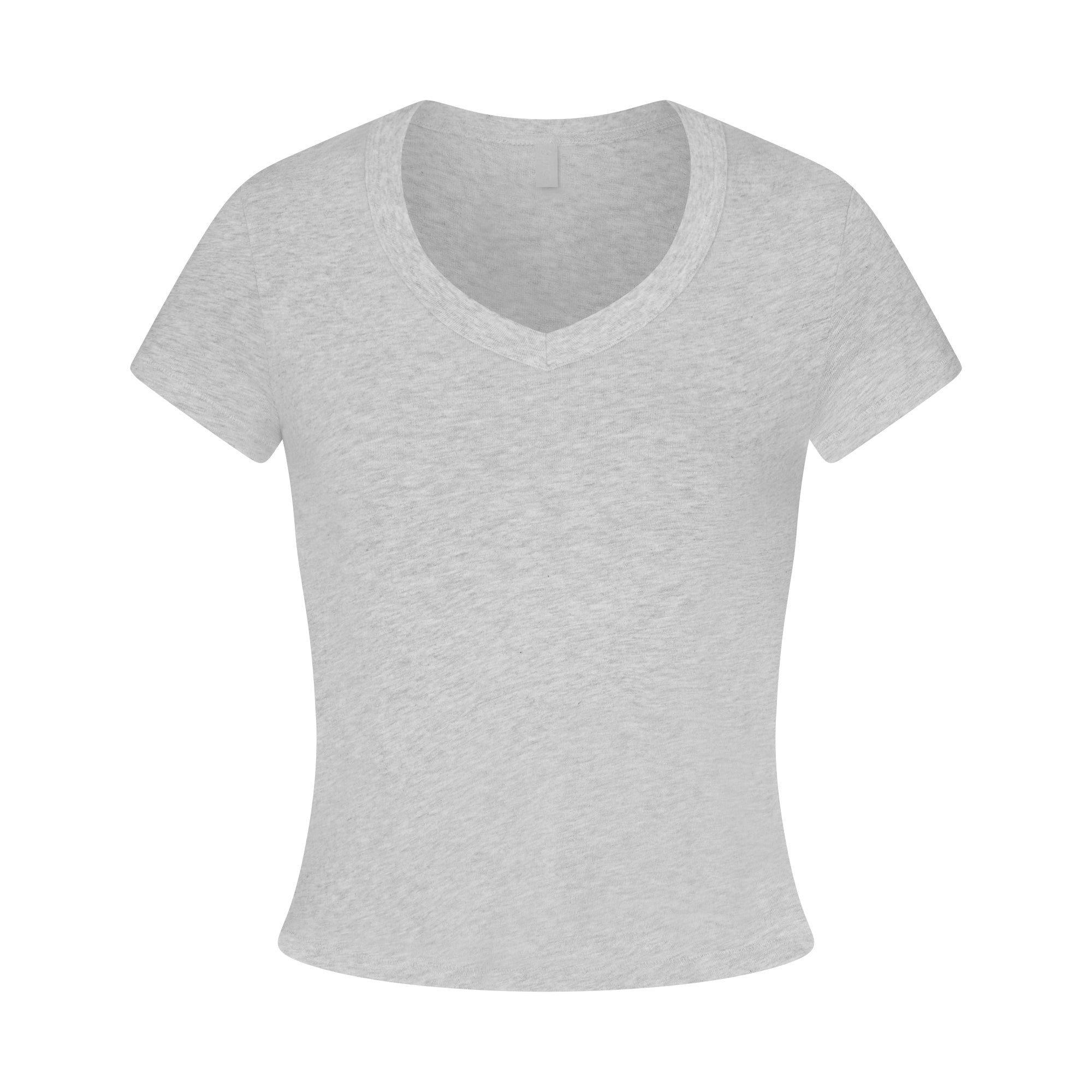 WORN IN JERSEY BABY V NECK TEE - LIGHT HEATHER GREY - image 12