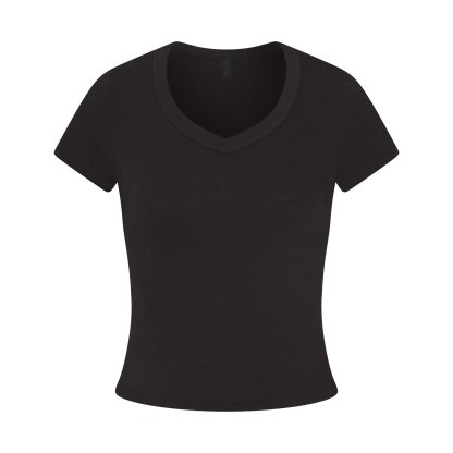 WORN IN JERSEY BABY V NECK TEE - WASHED ONYX - image 5