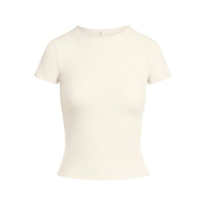 FEATHERWEIGHT CASHMERE TEE - EGRET - image 22
