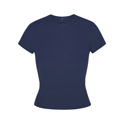 FEATHERWEIGHT CASHMERE TEE - INDIGO - image 16